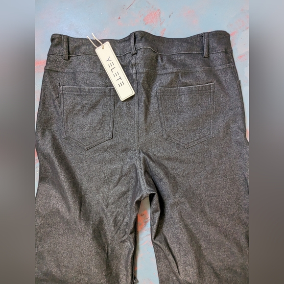 💙 YELETE 💙 Wide Leg Black Pants NWT - Picture 9 of 11